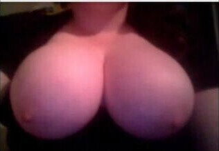 playing with her big tits on webcam chat