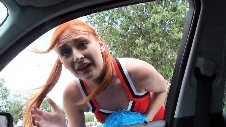 Teen cheerleader Berger hitchhikes pounded public