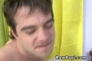 Cumswapping on the white couch