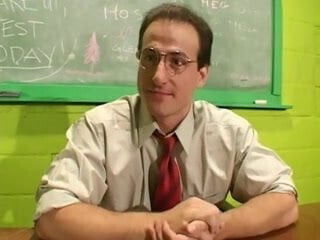 Pigtailed teen cutie stockings fucked desk