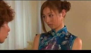 satin chinese dress fuck and facial