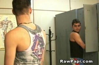 Locker Hot Bareback sex