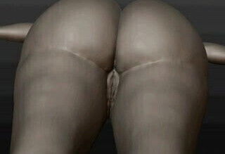 A sketch a big booty3d