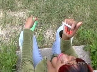 Smoking Redhead With Big Boobs #1 Nilou Achtland