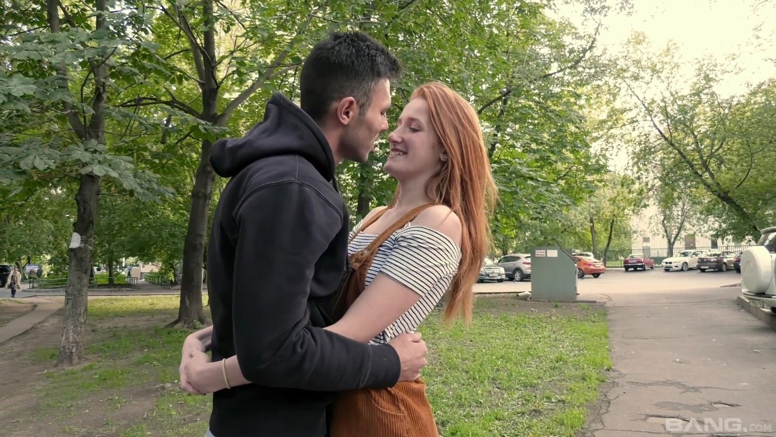 Pale redhead Foxy enjoys getting fucked living-room