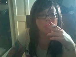 Cute Tina Snua Smoking Cork Cigarettes