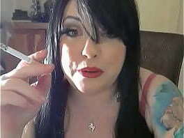 Mistress Tina Snua Smoking Cork Cigarettes &amp_ Talking About Life Smoker