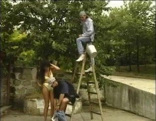 hot hungarian brunette garden party