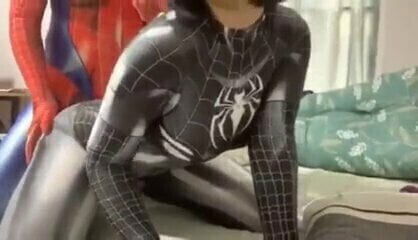 spider zentai fuck