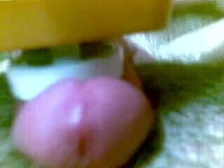 Vibrator cumshot on lens