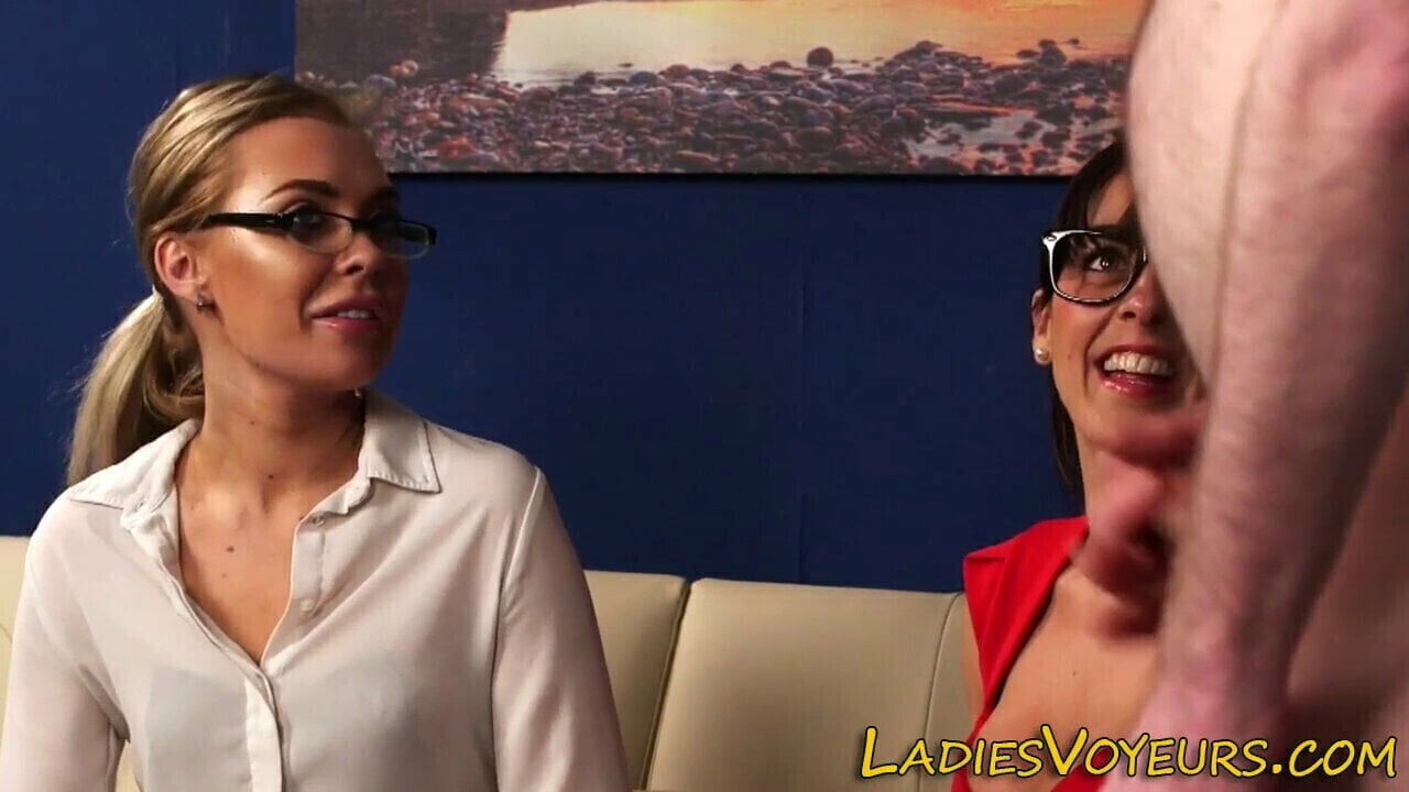 Classy clothed cfnm babes glasses