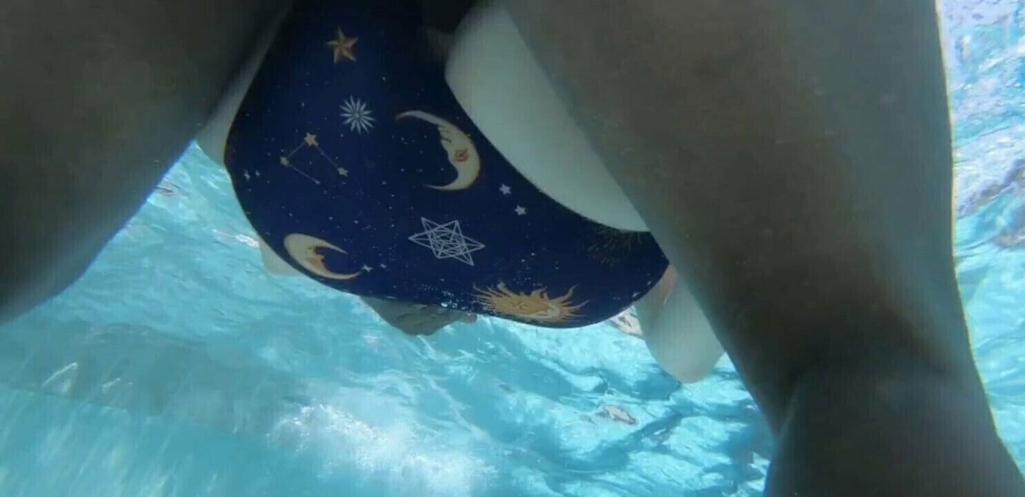 sexy lady pool party with black