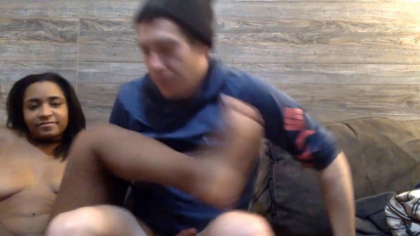 Sexy interracial couple having great orgasm camera