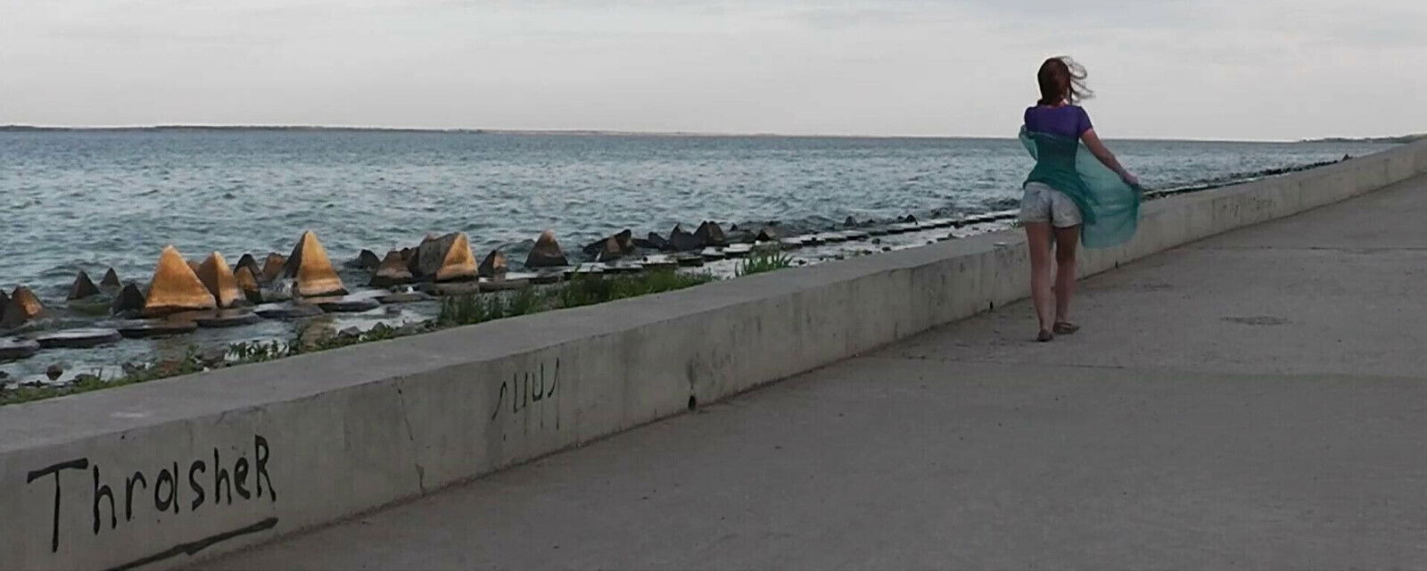 Embankment Volga-river Khvalynsk-city