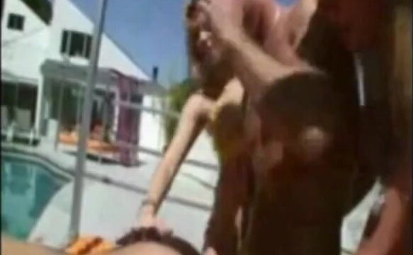 Poolside bacholette mayhem