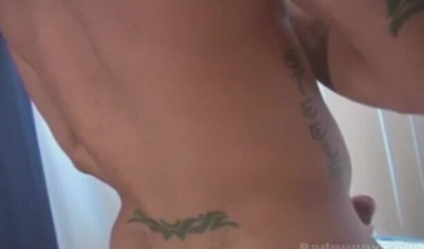 Hunky Black Stud Jerking