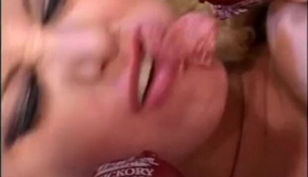 Busty blonde does extreme insertions double fuck