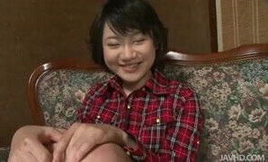 Juicy Aoba has her pussy toyed until she squirts her succula