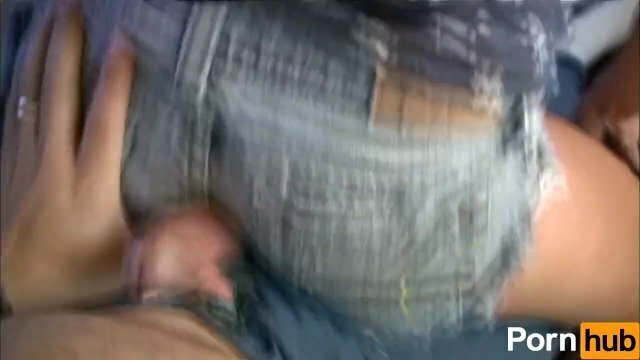 Brunette Humps Short Shorts