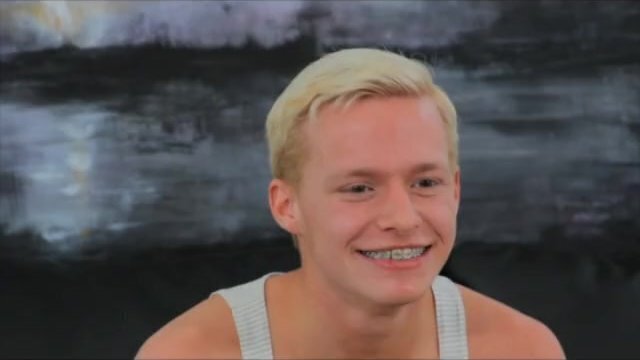 GayCastings Teenie bopper gets asshole squeezed