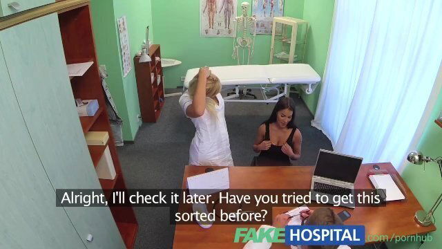 Fake Hospital Busty beautiful patient breasts oiled examine