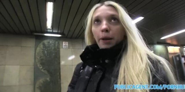 PublicAgent Pale Skinny blonde fucked hard