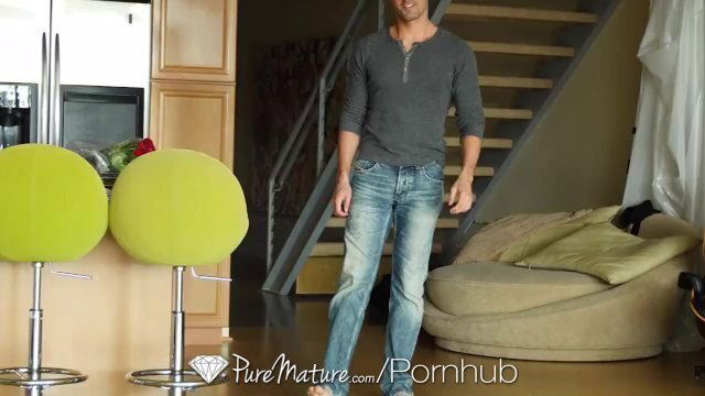 PureMature Brunette milf Bella gets ready Valentine's