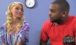 Young wife fucked black front cuckold husband