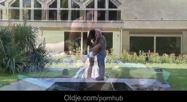 Lucky involved with dirty brunette