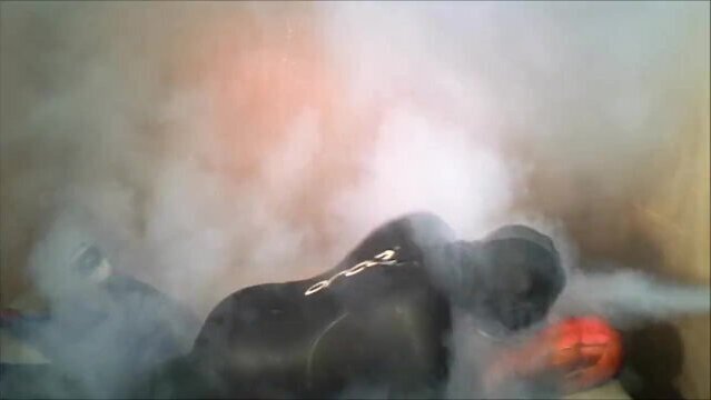 Orca gasses spiderman then shoots load