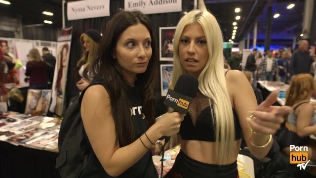 Allie Haze Jessie Volt eXXXotica 2015 with Pornhub