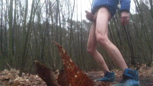 Real Exhibitionist teen jerking public