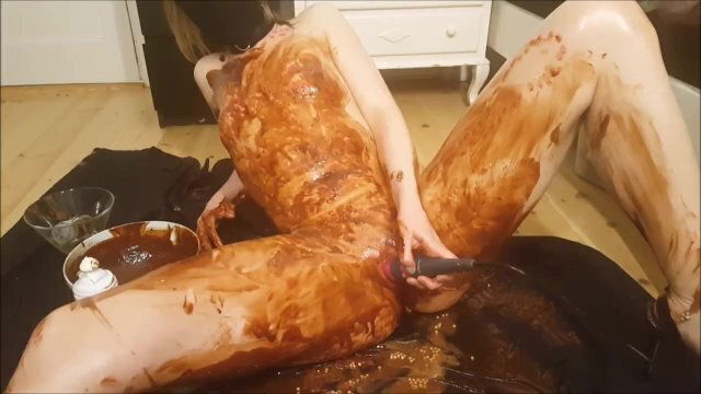 Making Myself into Birthday Cake with Chocolate Candles