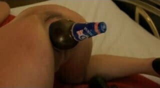 Pregnant beer bottle