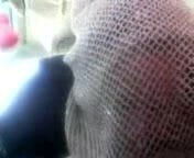 arab hijab woman sucking some cock in car