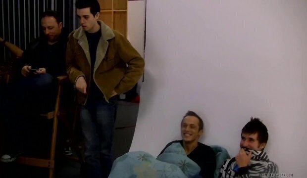 Behind scene, class with teacher having with student