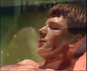 brunette banged by 2 guys + with double handjob