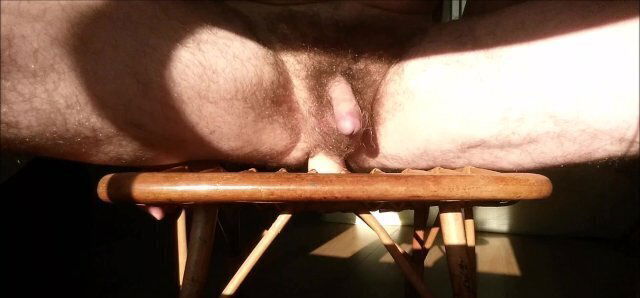 fucking chair straight impaled with ass-to-mouth (a2m)