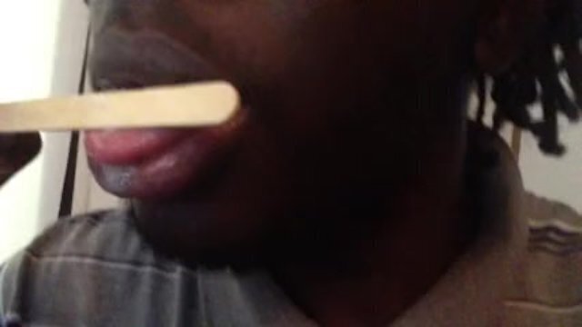 tongue drooling video