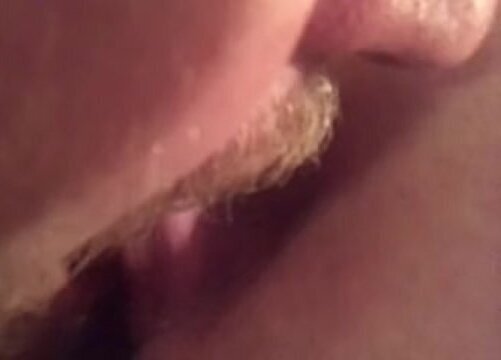 Husband eating wife's tight pussy
