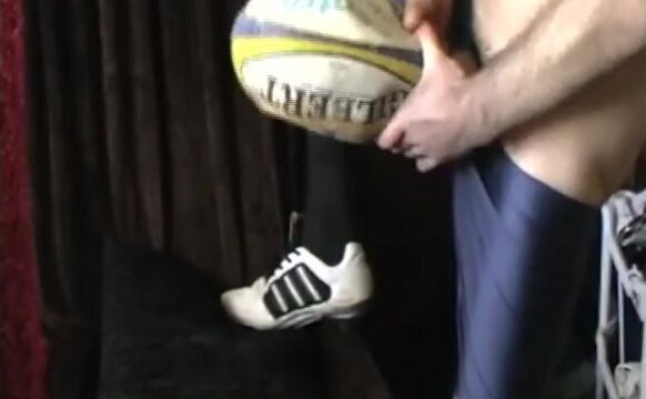 pumping fleshlight rugby ball