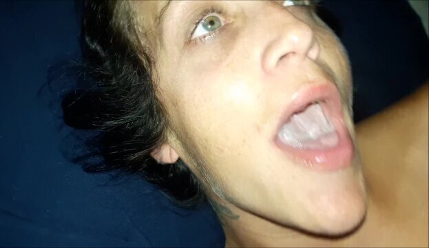 Amateur Blowjob w/ Mouthcum & Swallow