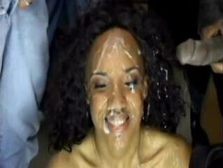 EBONY BUKKAKE!!!!