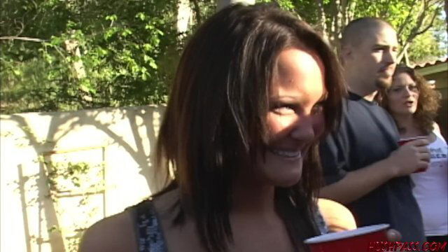 College girl Daisy Marie goes slutty with girlfriends frat party