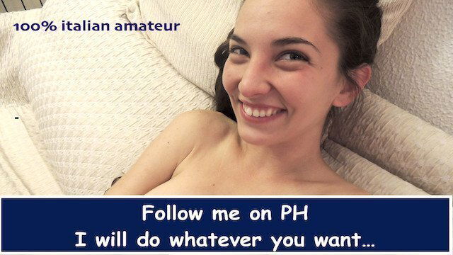 Ludovica calda studente italiana amatoriale in un super pompino e leccata di culo