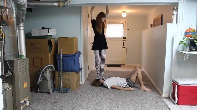 Black (& White) & Blue All Over Ballbusting & Trampling