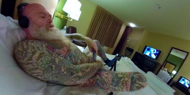 Inked Bear Hotel Bate with Doxy Massage Wand Inked Pierced