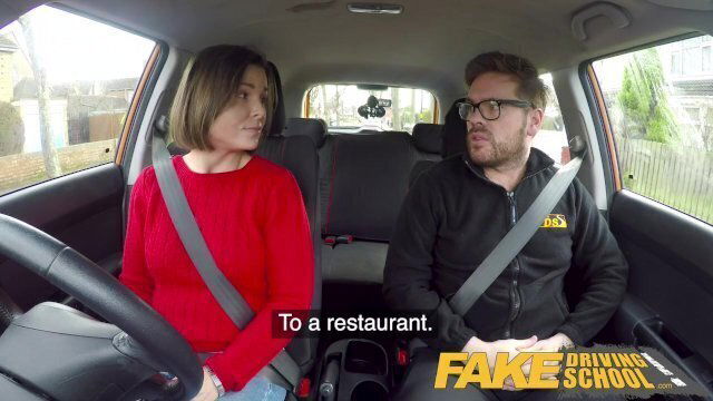 Fake Driving School Jealous learner with great wants hard fucking