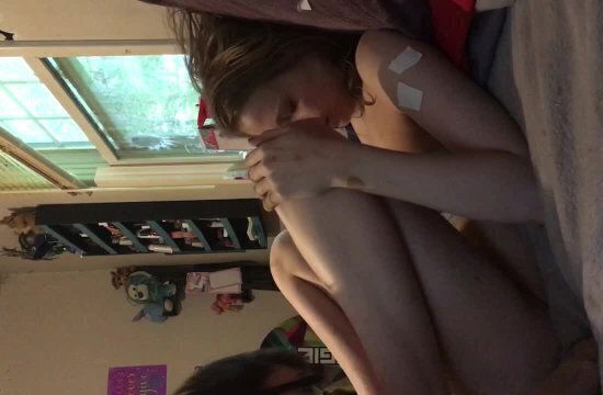 Tiny Blonde Slut Loves Big Dick And Smoking