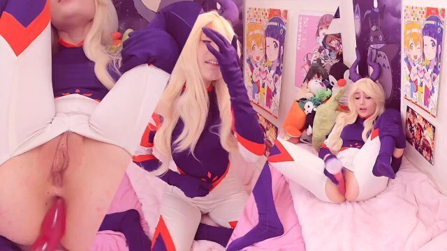 Tsuyu Asui Tongue Fucks Lady BNHA Sexy Cosplay Teen